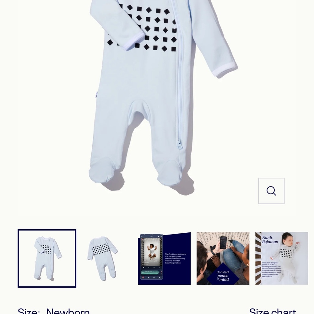Nanit Breathing Footed Pajamas